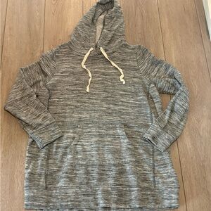 Gray Womens Maternity Hooded Sweatshirt